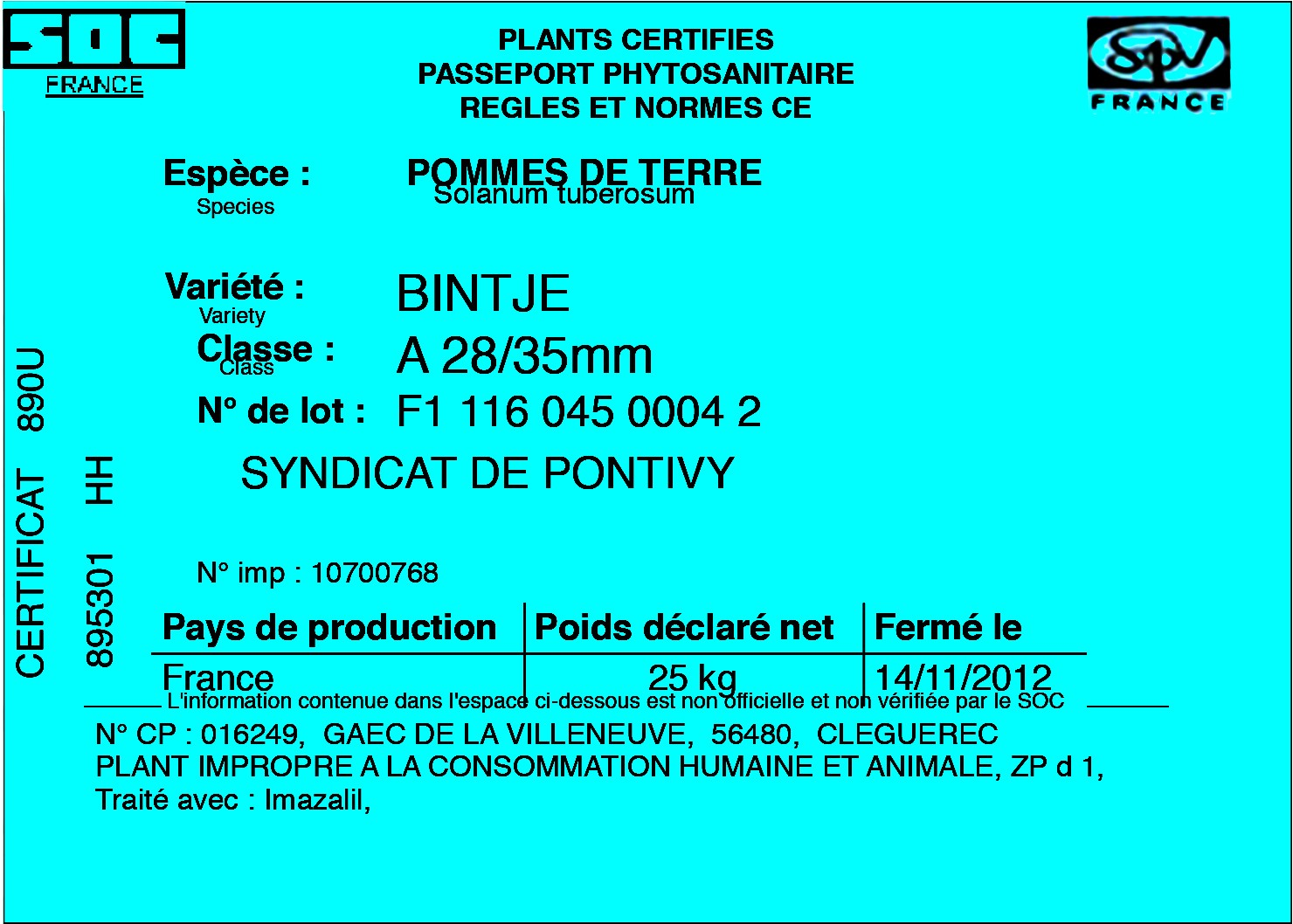 qualité certification SOC